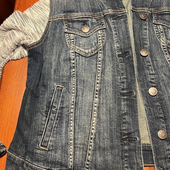 TORRID Denim Hooded Jacket - Picture 4 of 9